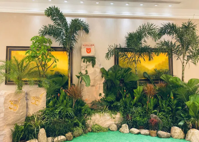 Hình ảnh sự kiện trang trí cây xanh của ONGREEN tại The Grand Hồ Tràm - Văn Lang University
