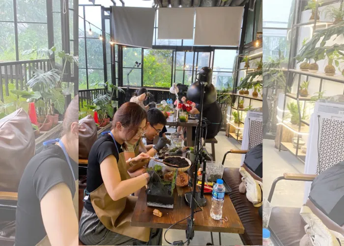workshop terrarium hen ho cho cap doi moi me 4