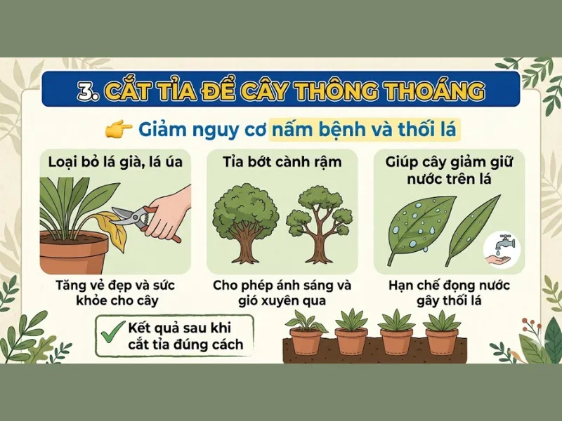 5 Lưu Ý Quan Trọng Khi Chăm Sóc Cây Xanh Mùa Mưa