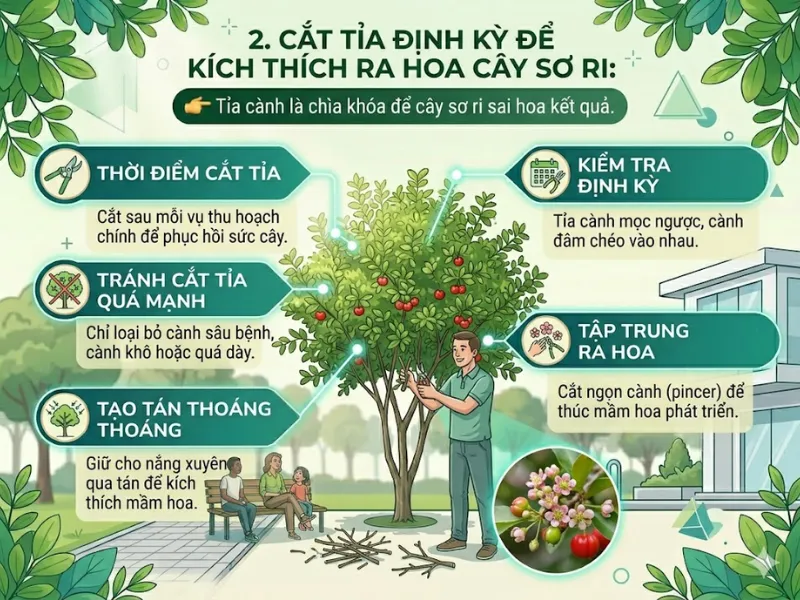 7 Cách Giúp Cây Sơ Ri Sai Trái Hơn