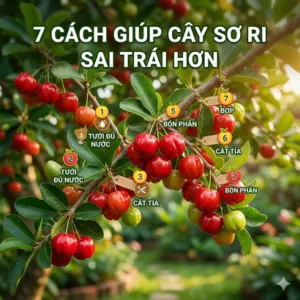 7 Cách Giúp Cây Sơ Ri Sai Trái Hơn
