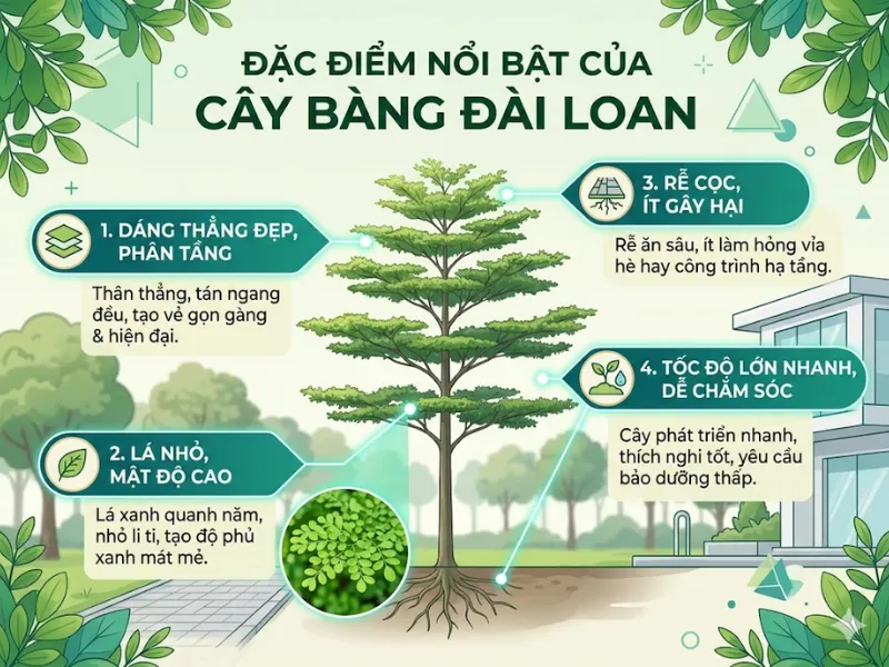 Cây Bàng Đài Loan Có Phải Là Cây Bóng Mát Tốt 2026?