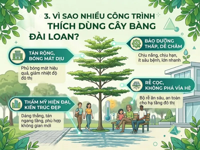 Cây Bàng Đài Loan Có Phải Là Cây Bóng Mát Tốt 2026?