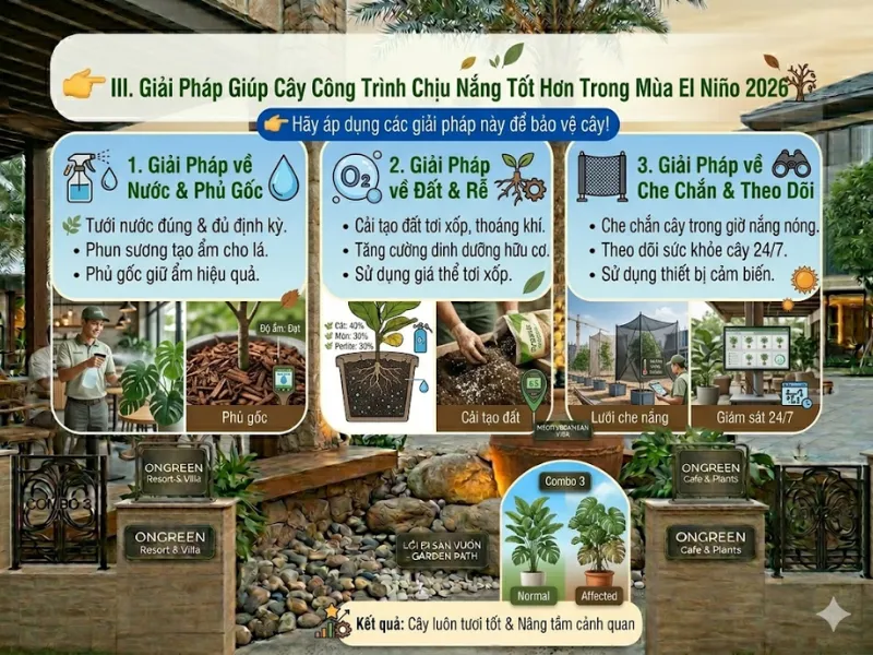 Cây Xanh Công Trình Dễ Bị Ảnh Hưởng Bởi El Niño Cực Đoan Trong Năm 2026
