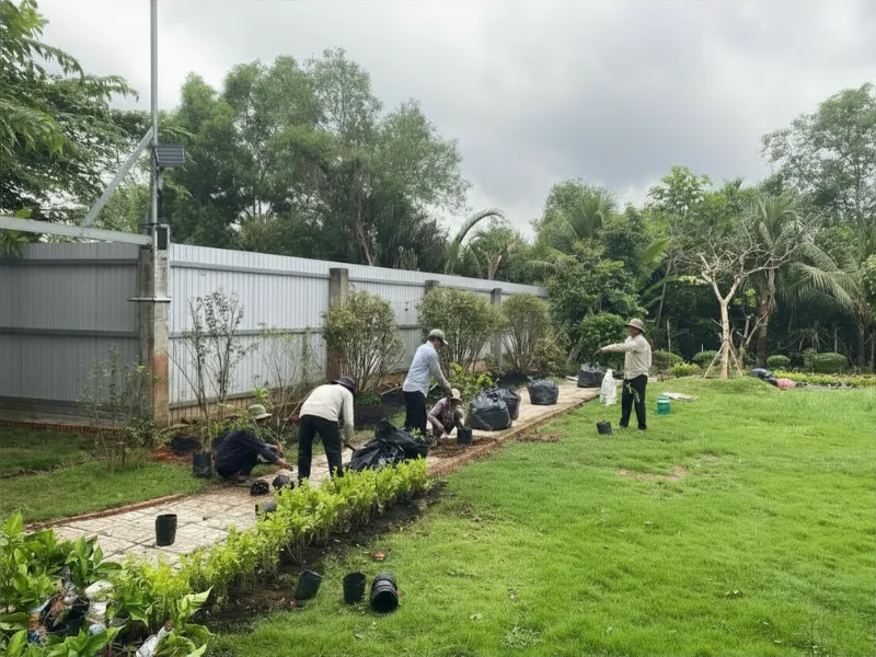 Thi Công Chuỗi Ngọc Làm Viền Cùng ONGREEN 4 Thi Công Chuỗi Ngọc Làm Viền Cùng ONGREEN